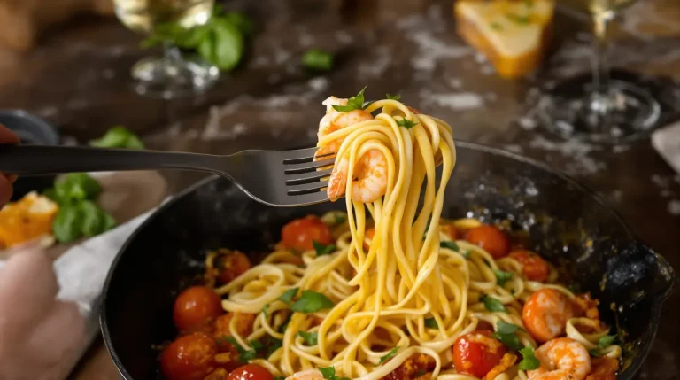 Fini les pâtes aux crevettes sèches : cette sauce au vin blanc et basilic change tout en 15 minutes
