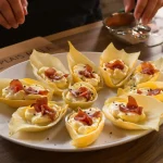 J’ai préparé ces petites barquettes d’endive au jambon pour un apéritif ultra express