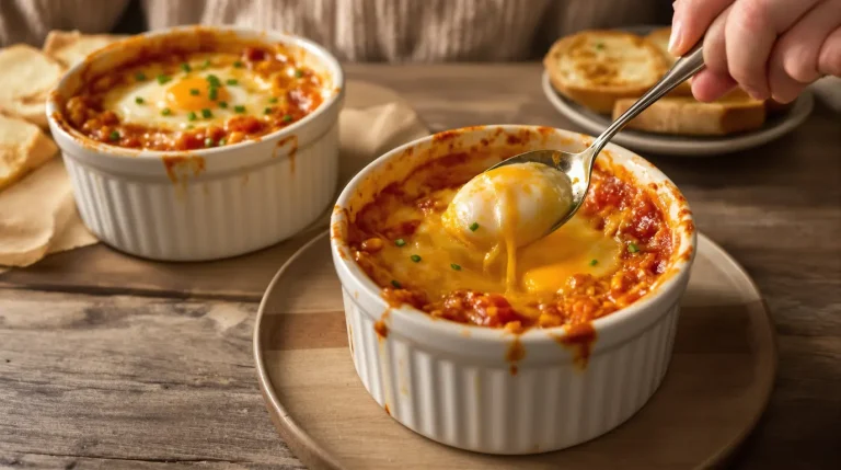 C’est le plat que je fais quand je n’ai envie de rien préparer : œufs cocotte tomate-fromage en 12 min