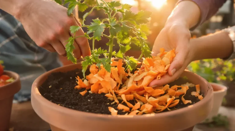 Ces épluchures de légume orange dopent vos plantes si vous les enterrez ainsi… mais les tuent aussi Ces épluchures de légume orange dopent vos plantes si vous les enterrez ainsi… mais les tuent aussi