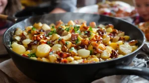 « Je la prépare en 10 minutes » : ma poêlée poireaux-pommes-lardons, simple et rapide pour la famille