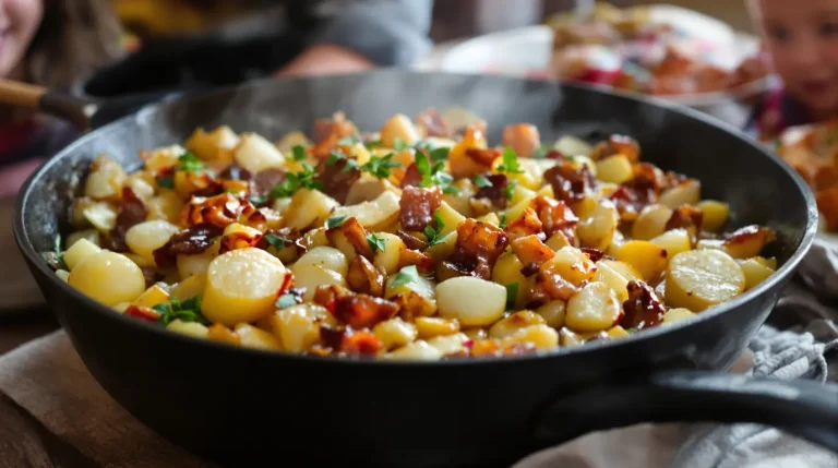 « Je la prépare en 10 minutes » : ma poêlée poireaux-pommes-lardons, simple et rapide pour la famille « Je la prépare en 10 minutes » : ma poêlée poireaux-pommes-lardons, simple et rapide pour la famille