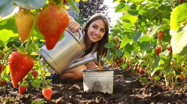 Les fraisiers donnent de plus gros fruits si vous les arrosez au printemps avec cet ingrédient Les fraisiers donnent de plus gros fruits si vous les arrosez au printemps avec cet ingrédient